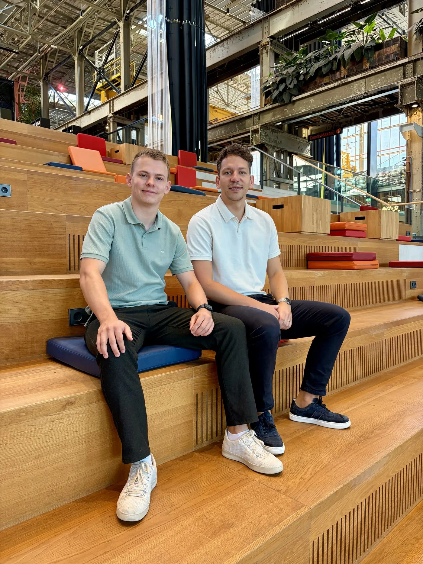 Dennis van der Heijden and Chris Noordhoek, the two founders of Datavore